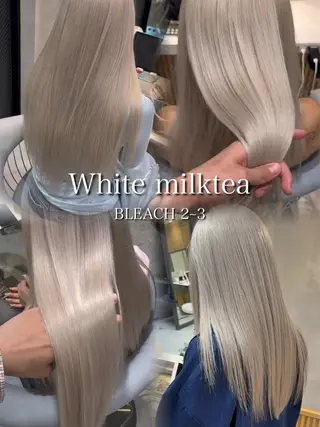 セミロング カラー Aster れおんのヘアスタイル