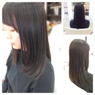 セミロング いけだ ゆうのヘアスタイル