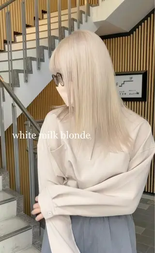 セミロング カラー Selenehair 三条本店のヘアスタイル