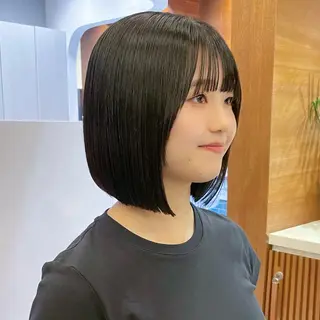ショート カラー ボブ/縮毛矯正/ 韓国♡Natsukiのヘアスタイル