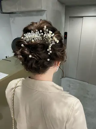 ミディアム カラー ヘアアレンジ HERMITAGE/ chihiroのヘアスタイル
