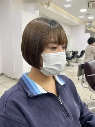 ショート 韓国レイヤー×モテ髪 /MITSUKI🤍のヘアスタイル