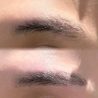 メンズ アイブロウ ウルフレイヤー🐺 ヒナ🩶のヘアスタイル