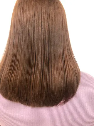 セミロング 艶カラー🌙縮毛矯正 /ボブ【Reina】のヘアスタイル