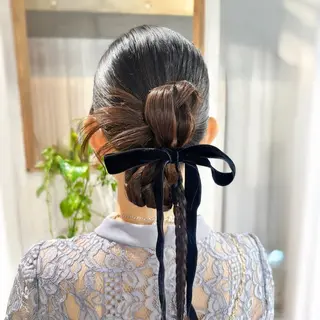 ロング ヘアアレンジ iMiuqelo所属・Hair/Make- up❤︎saOsaのヘアスタイル