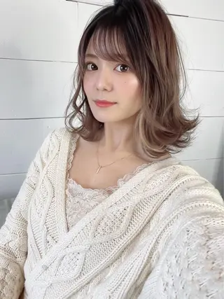 ミディアム カラー メンズカットグラデー ションカラー/ケイゴのヘアスタイル