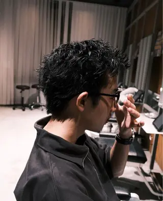 ショート パーマ メンズ 中山 皓貴のヘアスタイル