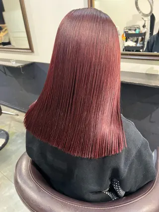 ミディアム カラー ボブ美容師 /馬場 翼のヘアスタイル