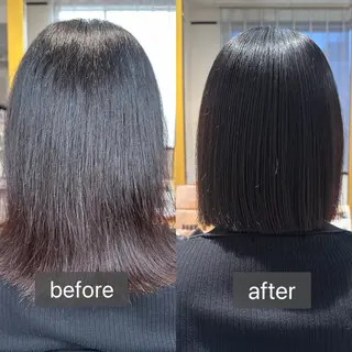 ミディアム 艶カラー/縮毛矯正‎ 💛Sakiのヘアスタイル