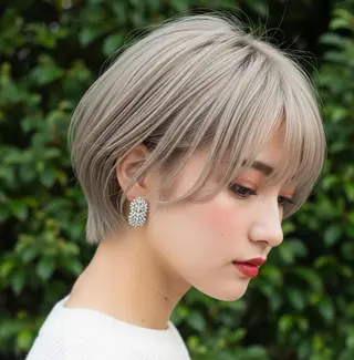 ショート カラー Halo/長居美容室 ショート/ROKIのヘアスタイル