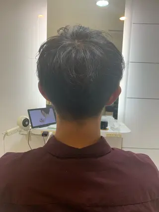 ショート パーマ メンズ レベンス田町 西谷悠のヘアスタイル