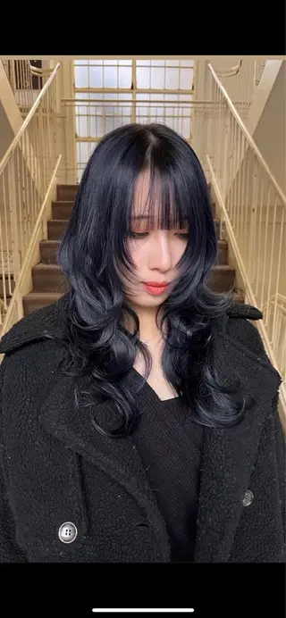 ロング カラー 🍦ブリーチカラー ×髪質改善🍦のヘアスタイル
