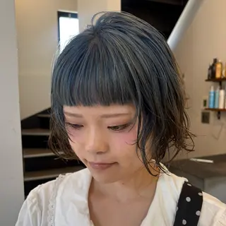 ショート misaki ボブ/ハイトーンのヘアスタイル