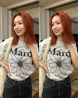 ミディアム siro所属・siro meruのヘアスタイル