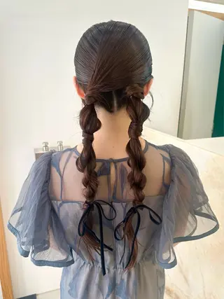 ロング ヘアアレンジ M所属・ハイトーン/透け感 カラー🎀真香のヘアスタイル
