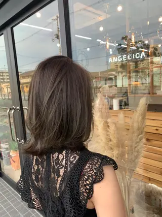 ミディアム 河野 圭三のヘアスタイル