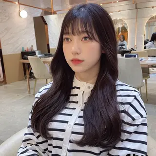 ロング カラー レイヤー/韓国ヘア 縮毛矯正🫧鈴木颯のヘアスタイル