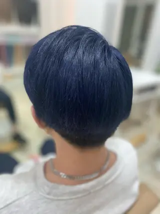 ミディアム カラー ヘアアレンジ メンズ キッズ ネイル マツエク・マツパ アイブロウ ブリーチ特化型✂️ ハイトーンカラー👨のヘアスタイル