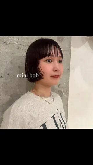 ショート ボブ/レイヤー/ニュ アンスパーマ/小夏のヘアスタイル