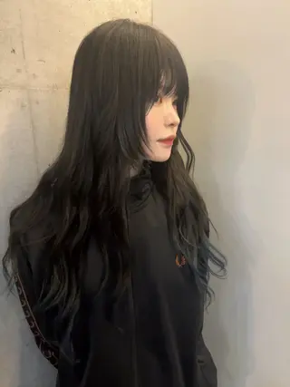 ロング カラー レイヤーカット/ハイ トーンカラー/きらのヘアスタイル