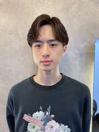 ショート パーマ メンズ k.e.y銀座店所属・安藤幹人 メンズカット/パーマのヘアスタイル