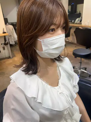 ミディアム 東のりか/ハイトーン ブリーチカラー/ボブのヘアスタイル