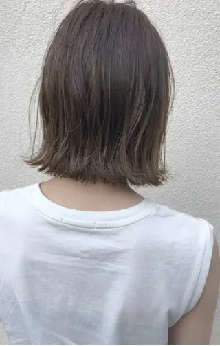 ミディアム ボブ/暖色✨木村 奈未のヘアスタイル
