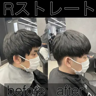 ショート メンズ 毛流れ縮毛矯正✨ メンズ那智優貴のヘアスタイル