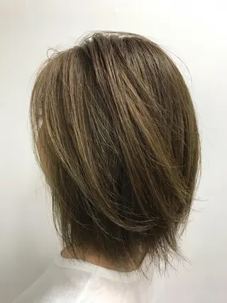 ミディアム カラー 池田 雄太 ✨美髪縮毛矯正✨のヘアスタイル