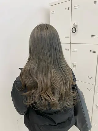 カラー 🤍透明感グレージュ オリーブ🤍RINのヘアスタイル