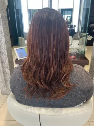 セミロング カラー SEA BELLE YASUのヘアスタイル