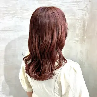 ロング カラー 赤石るな ／アリッサム北習志野のヘアスタイル