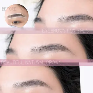 ミディアム カラー パーマ ヘアアレンジ キッズ ネイル マツエク・マツパ アイブロウ 眉毛専門サロン 【muni】福島野田の眉毛・アイブロウイメージ