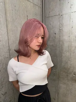 カラー cinq所属・ハイトーンカラー/ sorane♥️のヘアスタイル