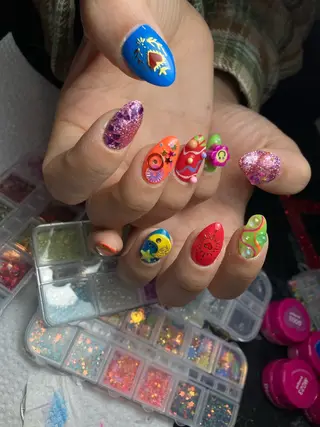 ネイル 海外ネイル u4me🦄💜のネイルデザイン