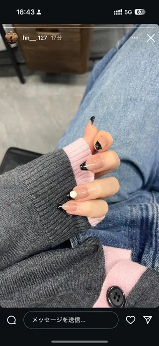 ネイル if Hair&Nail Salon所属・IKA /海外ネイル /個性派/ワンホンのネイルデザイン