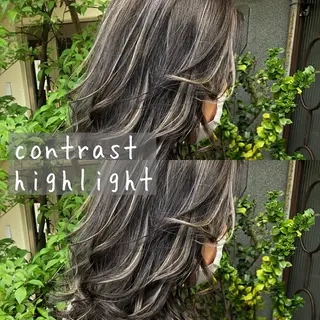 セミロング カラー ヘアアレンジ tre/e'所属・橋本 昇平のヘアスタイル