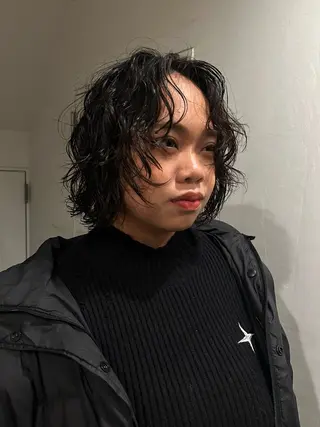 ショート パーマ hen所属・心斎橋/レイヤー/ ブリーチ/モエのヘアスタイル