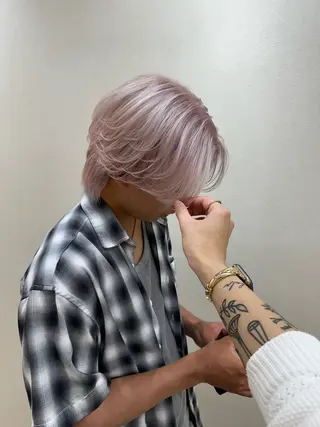 カラー メンズ 木下 健心のヘアスタイル