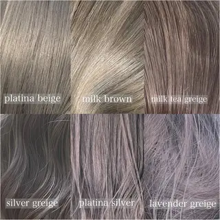 セミロング カラー ヒカ/外国人風 デザインカラーのヘアスタイル