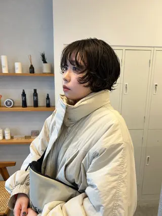 ショート パーマ noa／ 京橋美容室のヘアスタイル
