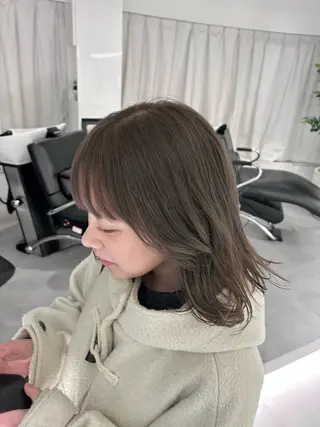 ミディアム カラー 🪞韓国透けhair 🪞honokaのヘアスタイル