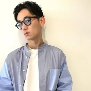 ショート パーマ メンズ 永野 正芳のヘアスタイル