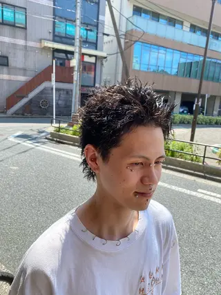 ショート メンズカット、パーマ ✄﻿杉山来輝金沢文庫のヘアスタイル
