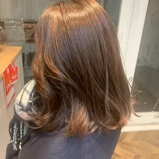 ミディアム マホ/日吉/髪質改善 /レイヤー/ガーリーのヘアスタイル