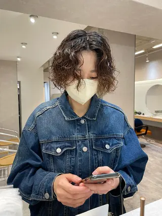 ショート パーマ ヘアアレンジ Peyp所属・早瀬 裕之のヘアスタイル