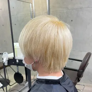 ショート カラー メンズ 髪質改善/ブリーチ /長山遼太郎のヘアスタイル
