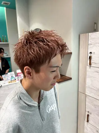 パーマ メンズ 河野 龍斗のヘアスタイル