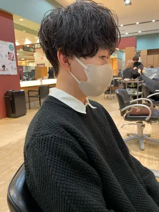 パーマ メンズ i.+sapporo所属・ショート/レイヤー /札幌/小山内のヘアスタイル