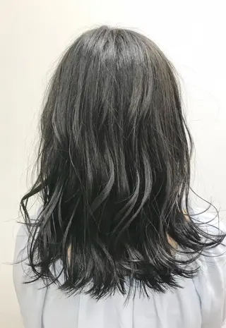 セミロング カラー 池田 雄太 ✨美髪縮毛矯正✨のヘアスタイル